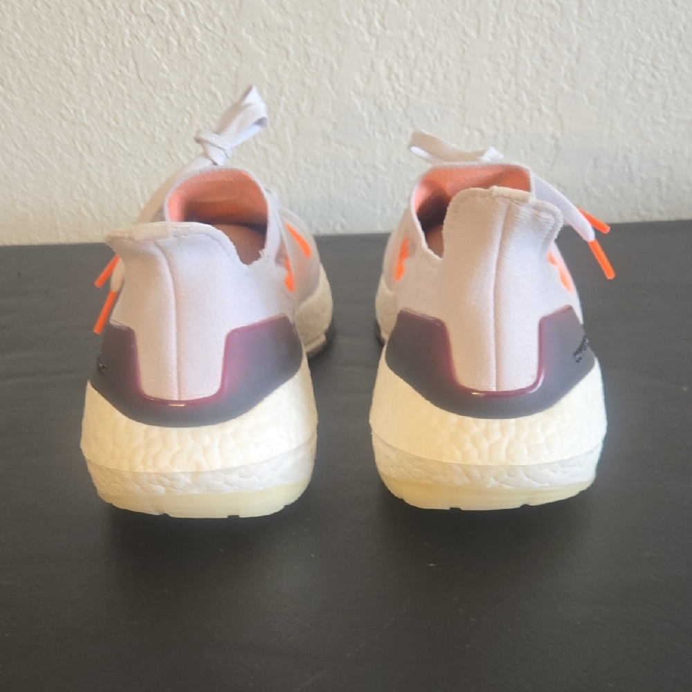 Adidas Men's Athletic Shoes - White and Orange - Picture 5 of 12